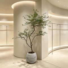 175CM Highly Realistic Artificial Nandina Potted Tree for Interior Design,175CM Highly Realistic Artificial Nandina Potted Tree for Interior Design