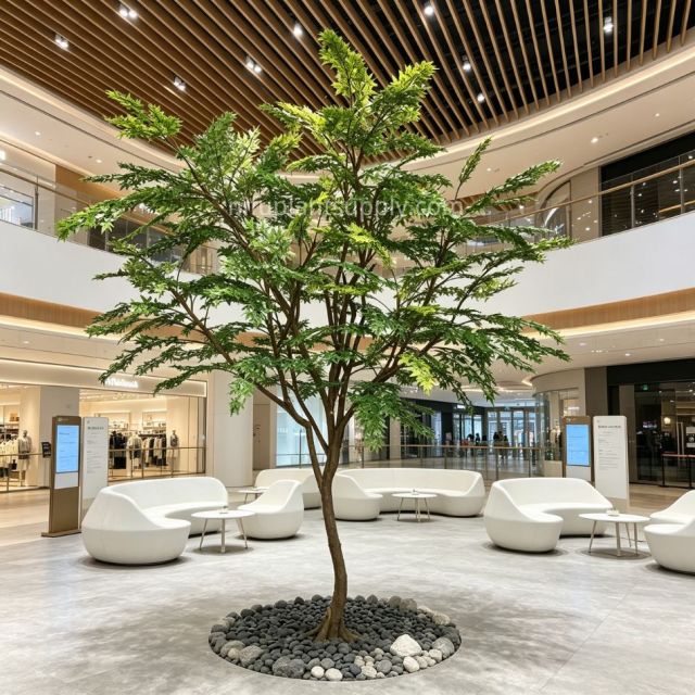 350CM High Simulated Large Artificial Green Maple Tree for Interior Design,350CM High Simulated Large Artificial Green Maple Tree for Interior Design