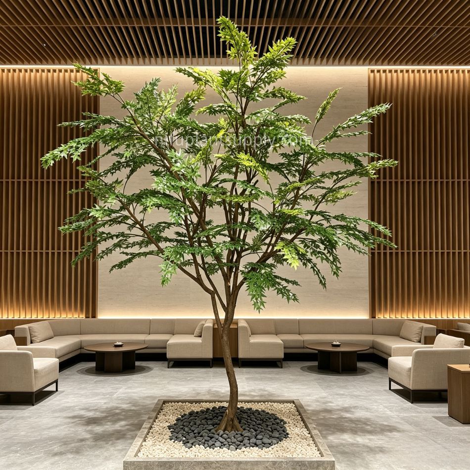 350CM High Simulated Large Artificial Green Maple Tree for Interior Design,350CM High Simulated Large Artificial Green Maple Tree for Interior Design