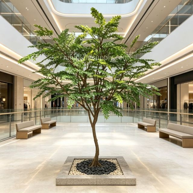 350CM High Simulated Large Artificial Green Maple Tree for Interior Design,350CM High Simulated Large Artificial Green Maple Tree for Interior Design