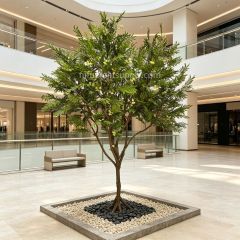 280CM High Quality Large Artificial Mimosa Tree for Interior Design,280CM High Quality Large Artificial Mimosa Tree for Interior Design