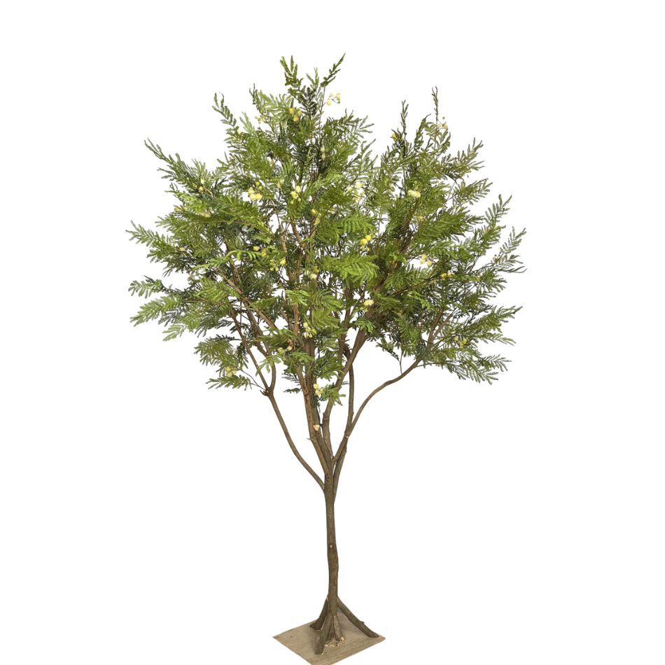 280CM High Quality Large Artificial Mimosa Tree for Interior Design,280CM High Quality Large Artificial Mimosa Tree for Interior Design