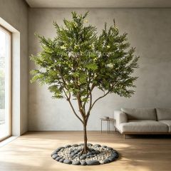 280CM High Quality Large Artificial Mimosa Tree for Interior Design,280CM High Quality Large Artificial Mimosa Tree for Interior Design