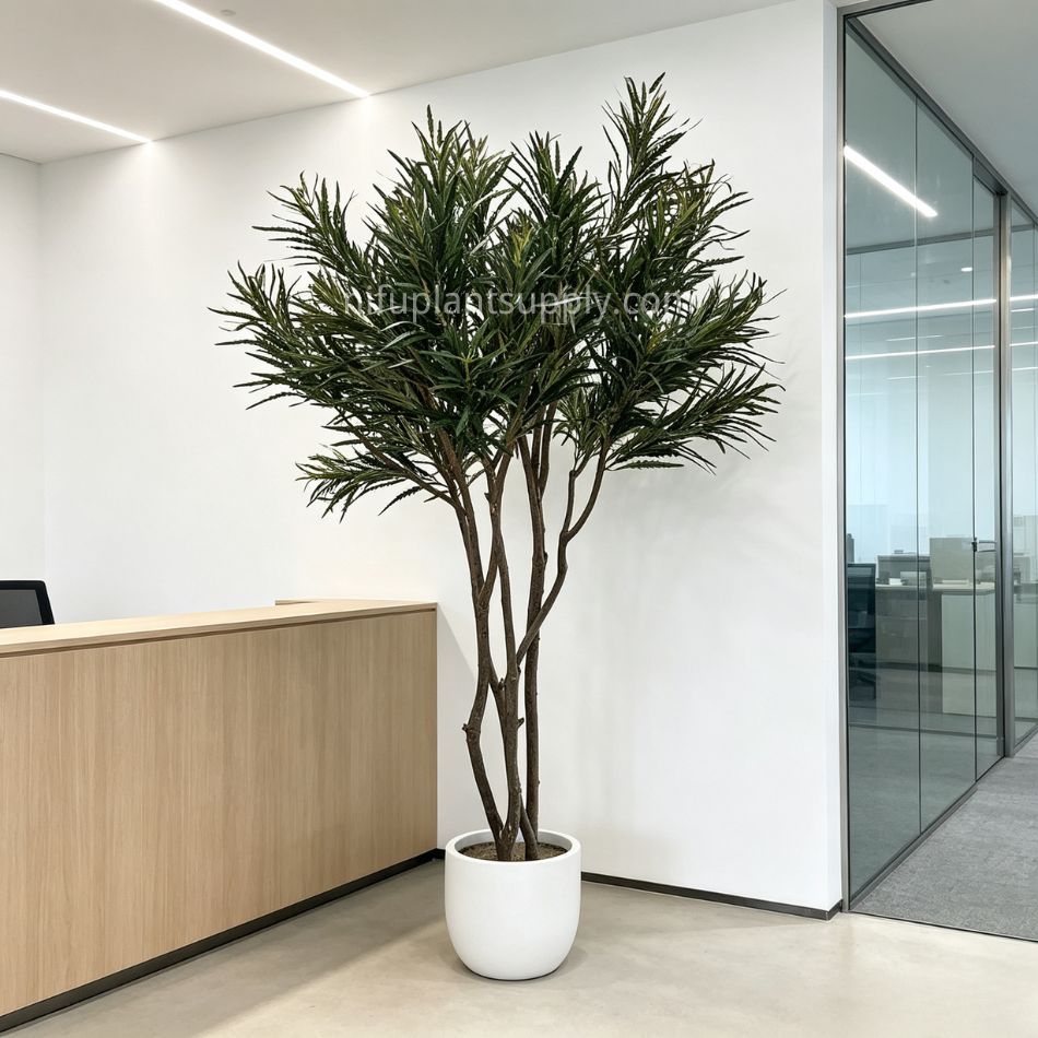 200CM Highly Realistic Large Artificial Pieris Tree for Interior Design,200CM Highly Realistic Large Artificial Pieris Tree for Interior Design