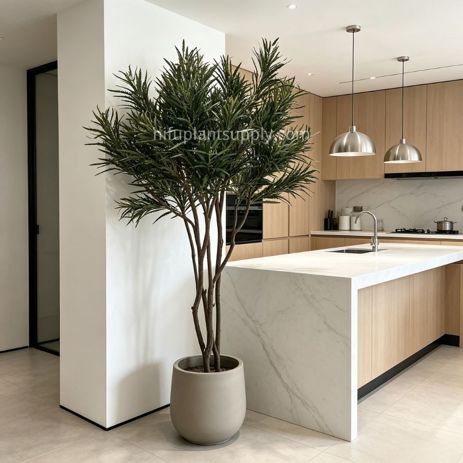 200CM Highly Realistic Large Artificial Pieris Tree for Interior Design,200CM Highly Realistic Large Artificial Pieris Tree for Interior Design