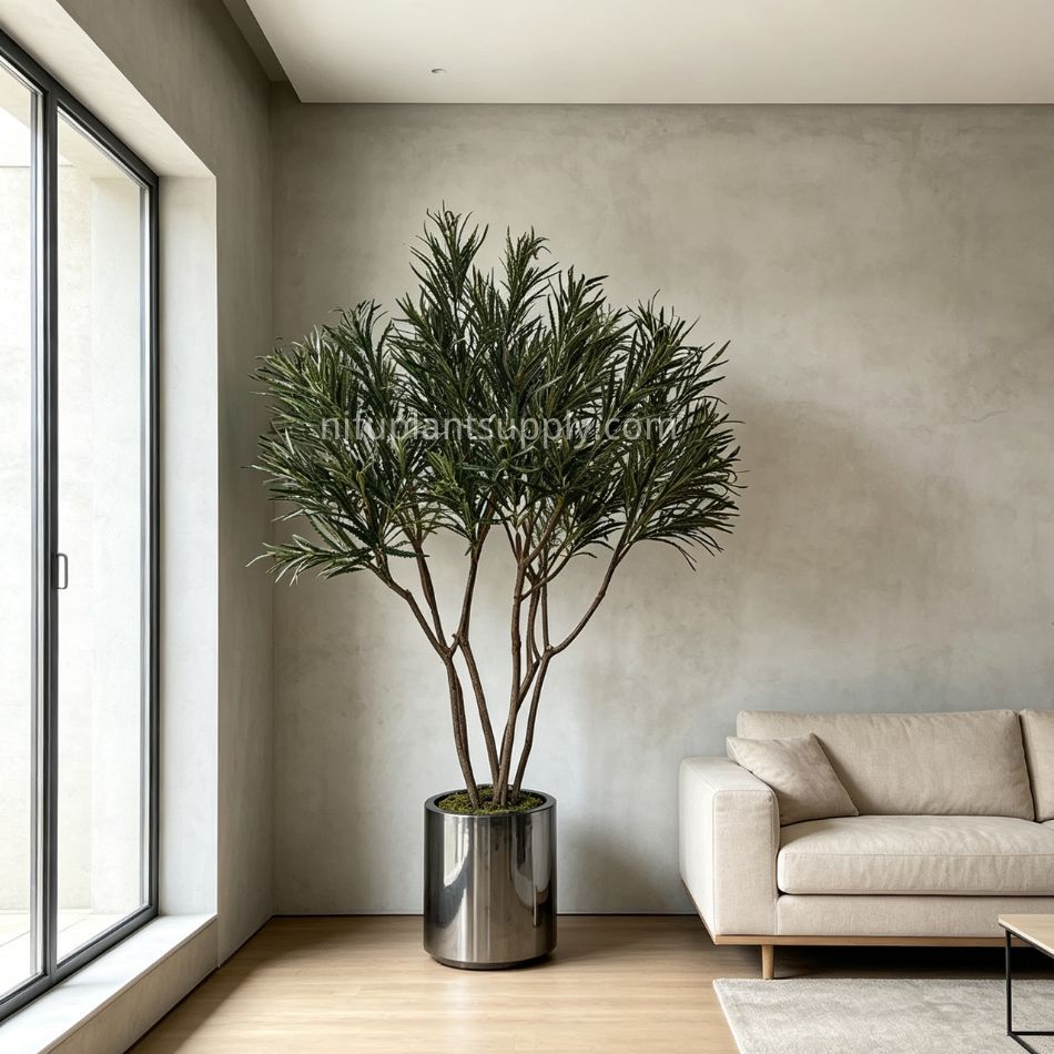 220CM Premium Quality Artificial Potted Pieris Tree for Interior Design,220CM Premium Quality Artificial Potted Pieris Tree for Interior Design