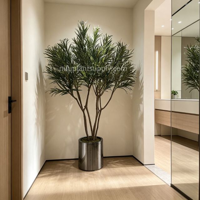 220CM Premium Quality Artificial Potted Pieris Tree for Interior Design,220CM Premium Quality Artificial Potted Pieris Tree for Interior Design