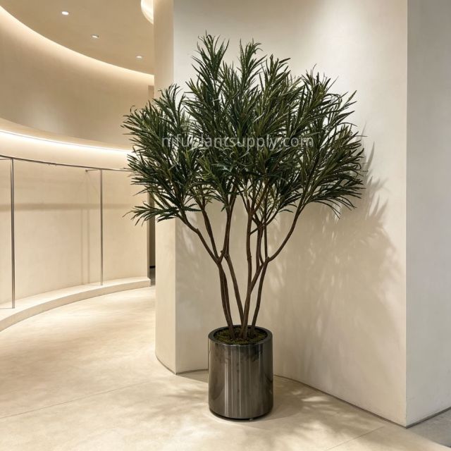 220CM Premium Quality Artificial Potted Pieris Tree for Interior Design,220CM Premium Quality Artificial Potted Pieris Tree for Interior Design