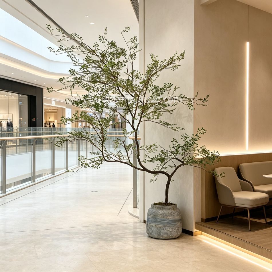 175CM Premium Quality Artificial Potted Multi‑Branch Leaf Tree for Interior Design,175CM Premium Quality Artificial Potted Multi‑Branch Leaf Tree for Interior Design