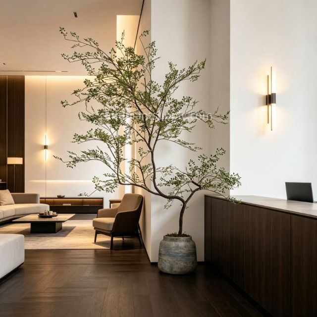 175CM Premium Quality Artificial Potted Multi‑Branch Leaf Tree for Interior Design,175CM Premium Quality Artificial Potted Multi‑Branch Leaf Tree for Interior Design