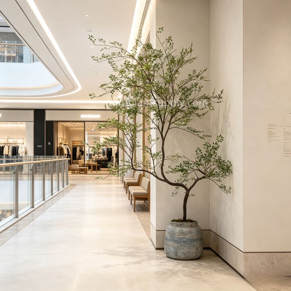 175CM Premium Quality Artificial Potted Multi‑Branch Leaf Tree for Interior Design,175CM Premium Quality Artificial Potted Multi‑Branch Leaf Tree for Interior Design