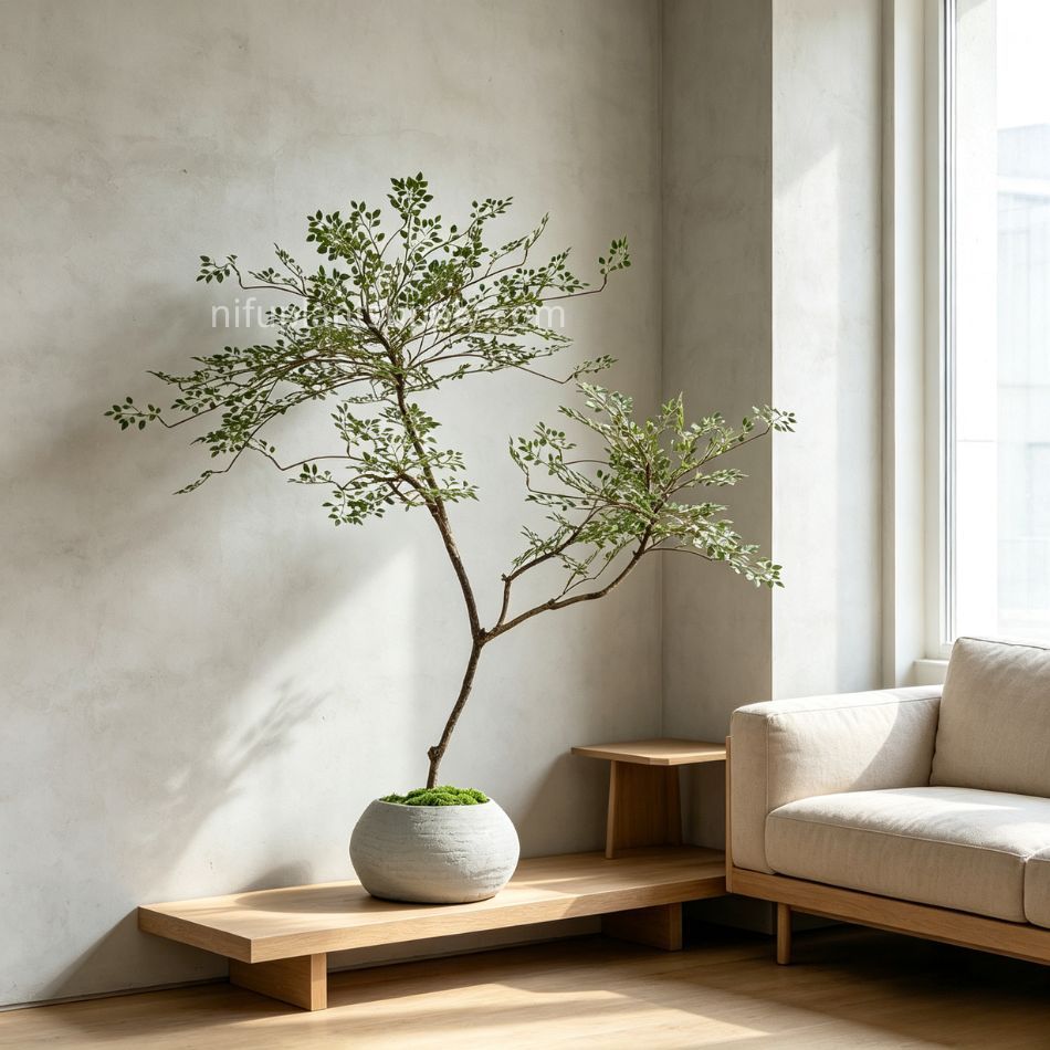 120CM Premium Quality Artificial Stylish Potted Leaf Tree for Home Decor,120CM Premium Quality Artificial Stylish Potted Leaf Tree for Home Decor
