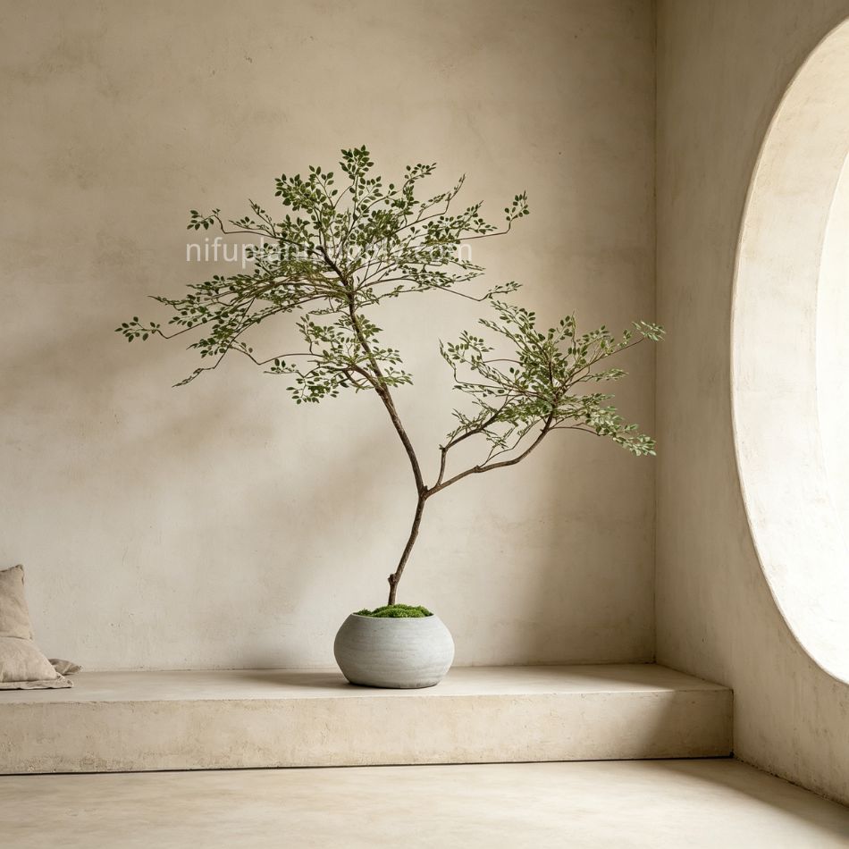 120CM Premium Quality Artificial Stylish Potted Leaf Tree for Home Decor,120CM Premium Quality Artificial Stylish Potted Leaf Tree for Home Decor