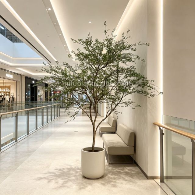 270CM Premium Quality Artificial Large Delicate Leaf Tree for Interior Design,270CM Premium Quality Artificial Large Delicate Leaf Tree for Interior Design