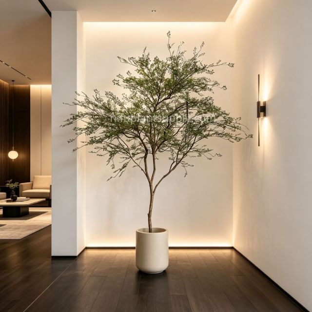 270CM Premium Quality Artificial Large Delicate Leaf Tree for Interior Design,270CM Premium Quality Artificial Large Delicate Leaf Tree for Interior Design