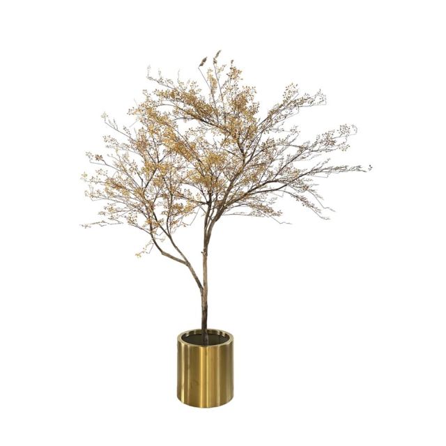 245CM Premium Quality Artificial Golden Autumn Potted Leaf Tree for Interior Design,245CM Premium Quality Artificial Golden Autumn Potted Leaf Tree for Interior Design