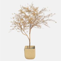245CM Premium Quality Artificial Golden Autumn Potted Tree for Home Decor,245CM Premium Quality Artificial Golden Autumn Potted Tree for Home Decor