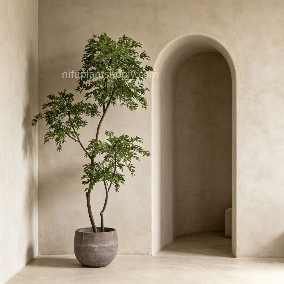 215CM Premium Quality Artificial Potted Maple Leaf Tree for Home Decor,215CM Premium Quality Artificial Potted Maple Leaf Tree for Home Decor