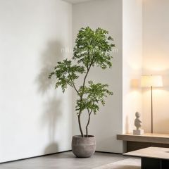 215CM Premium Quality Artificial Potted Maple Leaf Tree for Home Decor,215CM Premium Quality Artificial Potted Maple Leaf Tree for Home Decor