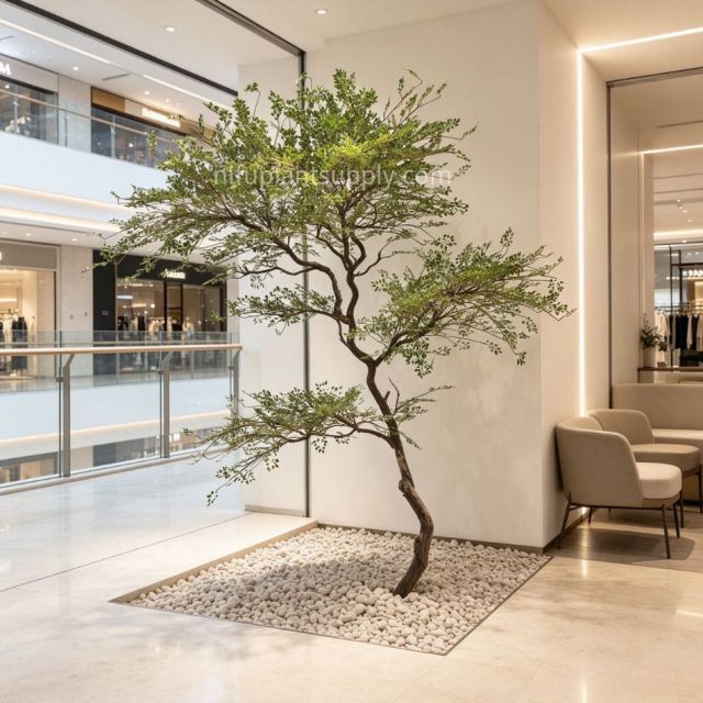 240CM Premium Quality Artificial Artistic Twisted Leaf Tree for Interior Design,240CM Premium Quality Artificial Artistic Twisted Leaf Tree for Interior Design