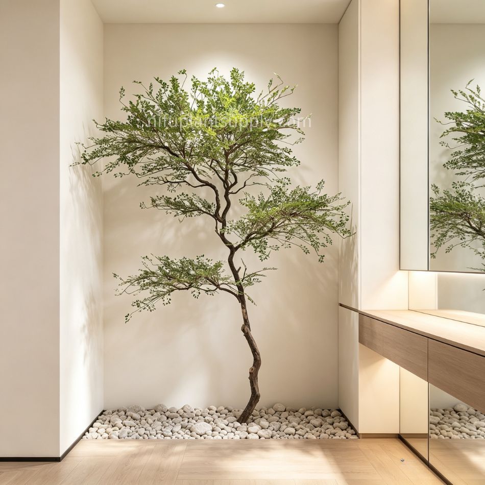 240CM Premium Quality Artificial Artistic Twisted Leaf Tree for Interior Design,240CM Premium Quality Artificial Artistic Twisted Leaf Tree for Interior Design