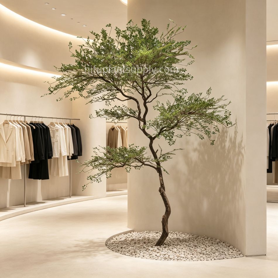 240CM Premium Quality Artificial Artistic Twisted Leaf Tree for Interior Design,240CM Premium Quality Artificial Artistic Twisted Leaf Tree for Interior Design