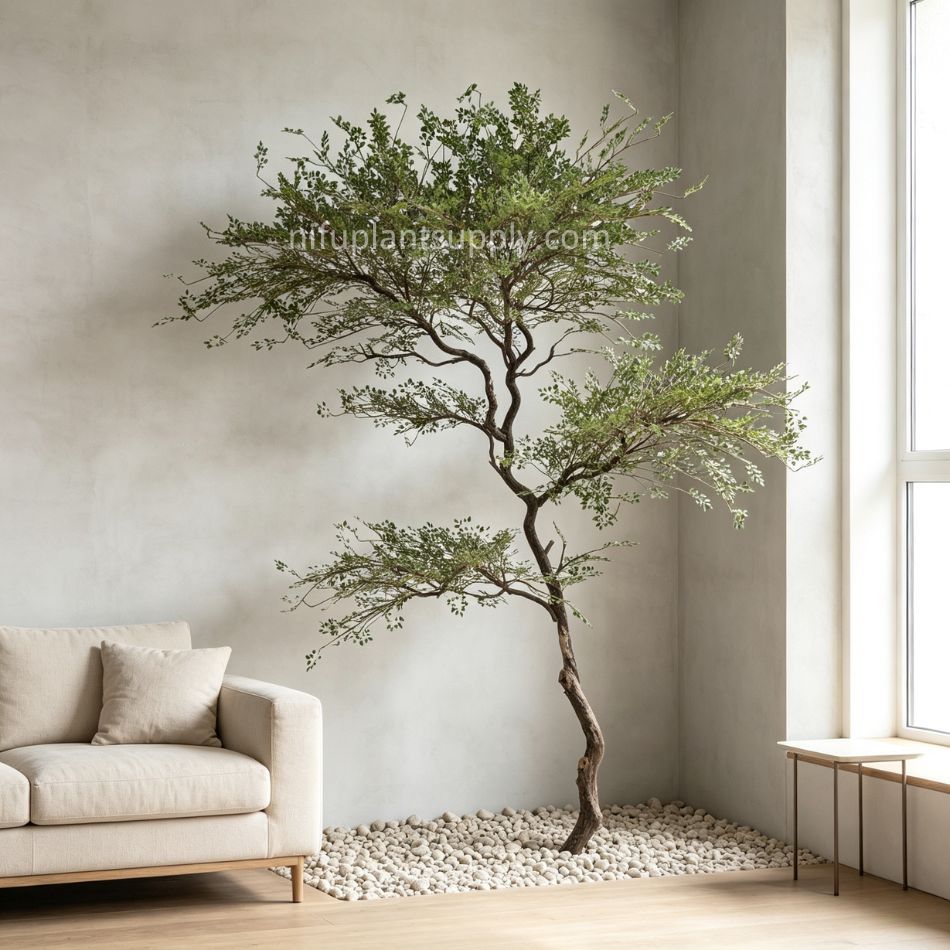 240CM Premium Quality Artificial Artistic Twisted Leaf Tree for Interior Design,240CM Premium Quality Artificial Artistic Twisted Leaf Tree for Interior Design