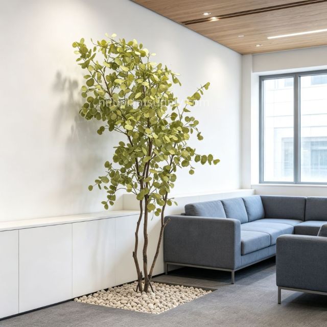250CM Premium Quality Artificial Potted Eucalyptus Tree for Home Decor,250CM Premium Quality Artificial Potted Eucalyptus Tree for Home Decor
