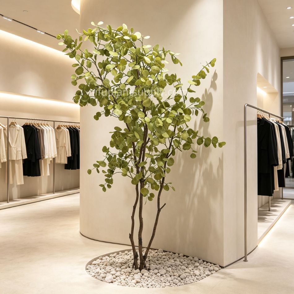 250CM Premium Quality Artificial Potted Eucalyptus Tree for Home Decor,250CM Premium Quality Artificial Potted Eucalyptus Tree for Home Decor