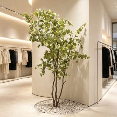 250CM Premium Quality Artificial Potted Eucalyptus Tree for Home Decor,250CM Premium Quality Artificial Potted Eucalyptus Tree for Home Decor