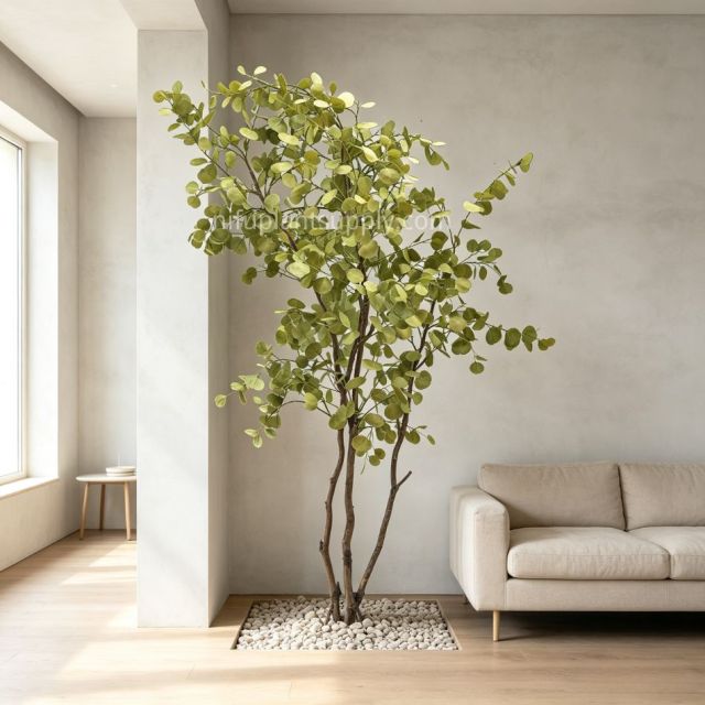 250CM Premium Quality Artificial Potted Eucalyptus Tree for Home Decor,250CM Premium Quality Artificial Potted Eucalyptus Tree for Home Decor