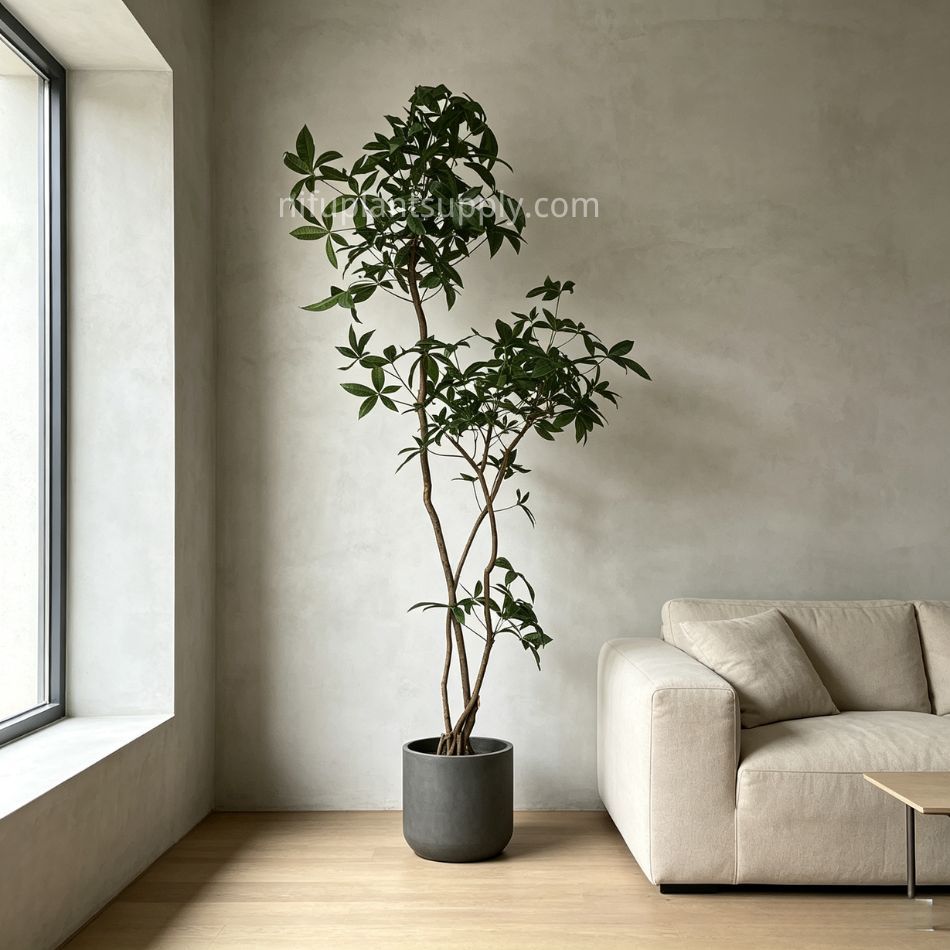220CM Premium Quality Artificial Money Tree for Interior Design,220CM Premium Quality Artificial Money Tree for Interior Design