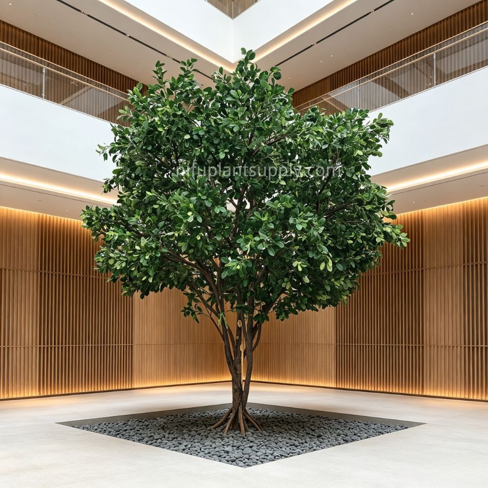 400CM Realistic Large Artificial Ficus Tree for Interior Design,400CM Realistic Large Artificial Ficus Tree for Interior Design