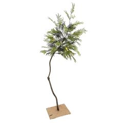 210CM Hand-Crafted Artificial Mimosa Tree for Interior Design,210CM Hand-Crafted Artificial Mimosa Tree for Interior Design