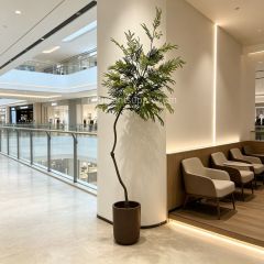 210CM Hand-Crafted Artificial Mimosa Tree for Interior Design,210CM Hand-Crafted Artificial Mimosa Tree for Interior Design