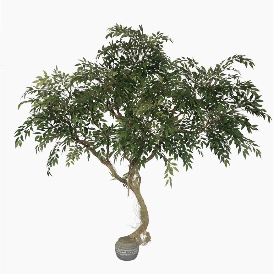 215CM Natural Looking Faux Banyan Potted Tree for indoor decor,215CM Natural Looking Faux Banyan Potted Tree for indoor decor