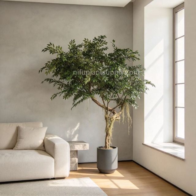215CM Stunning Faux Banyan Potted Tree for interior design,215CM Stunning Faux Banyan Potted Tree for interior design
