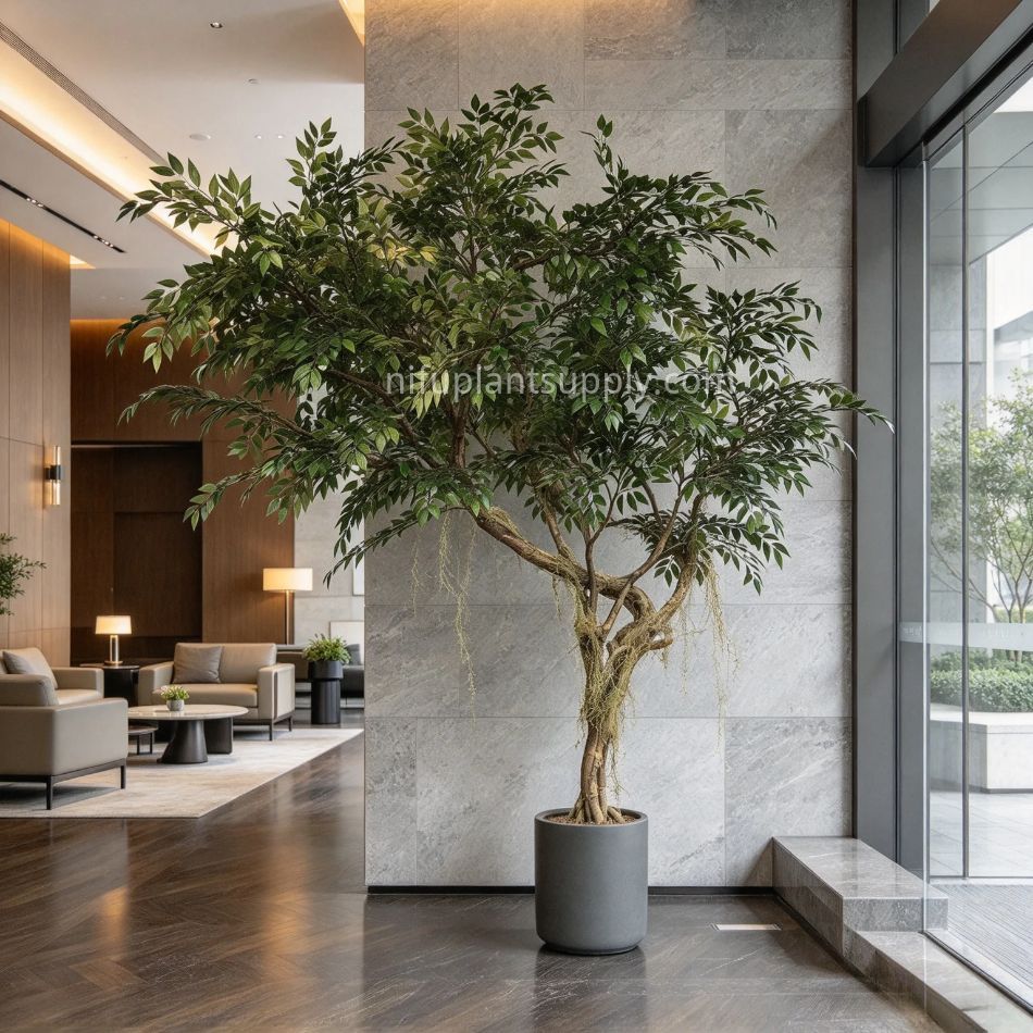 215CM Stunning Faux Banyan Potted Tree for interior design,215CM Stunning Faux Banyan Potted Tree for interior design