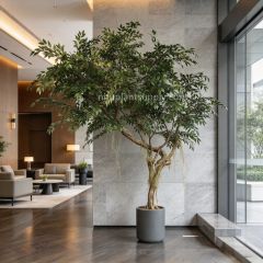 215CM Stunning Faux Banyan Potted Tree for interior design,215CM Stunning Faux Banyan Potted Tree for interior design