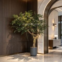 215CM Stunning Faux Banyan Potted Tree for interior design,215CM Stunning Faux Banyan Potted Tree for interior design