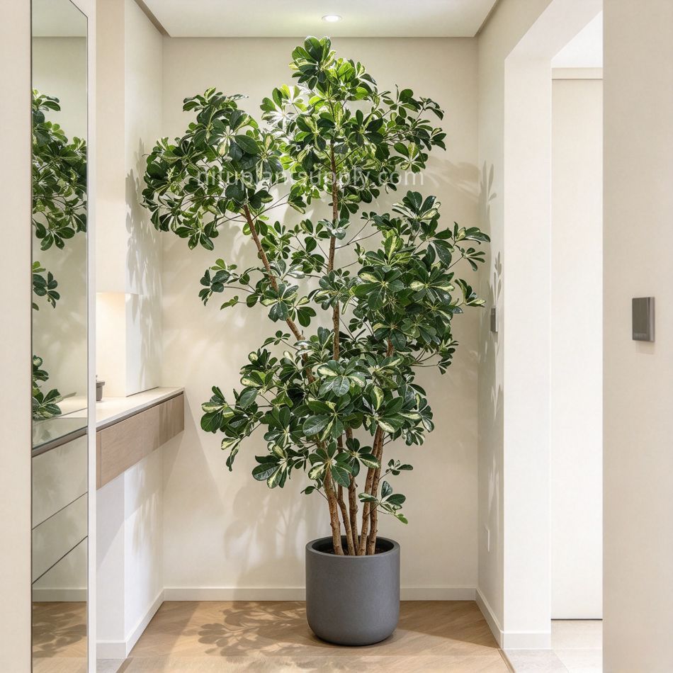 265CM Real Touch Artificial Schefflera Potted Tree for indoor decor,265CM Real Touch Artificial Schefflera Potted Tree for indoor decor