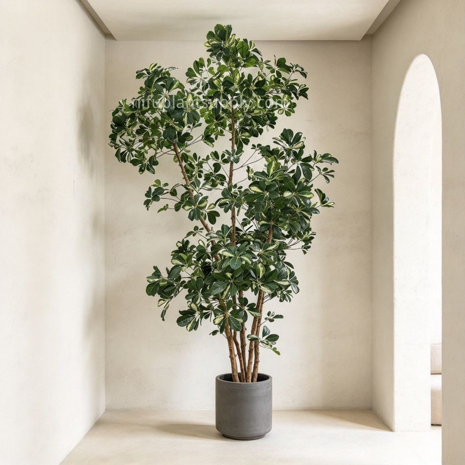 265CM Real Touch Artificial Schefflera Potted Tree for indoor decor,265CM Real Touch Artificial Schefflera Potted Tree for indoor decor