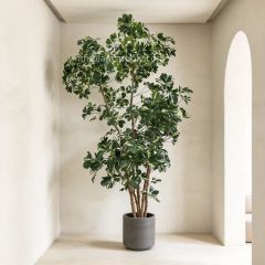 265CM Real Touch Artificial Schefflera Potted Tree for indoor decor,265CM Real Touch Artificial Schefflera Potted Tree for indoor decor