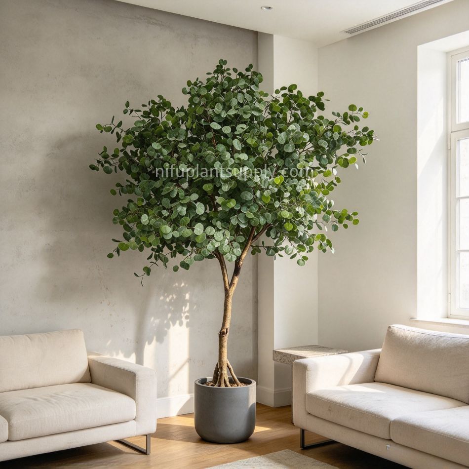 240CM Lifelike Artificial Eucalyptus Potted Tree for indoor decor,240CM Lifelike Artificial Eucalyptus Potted Tree for indoor decor