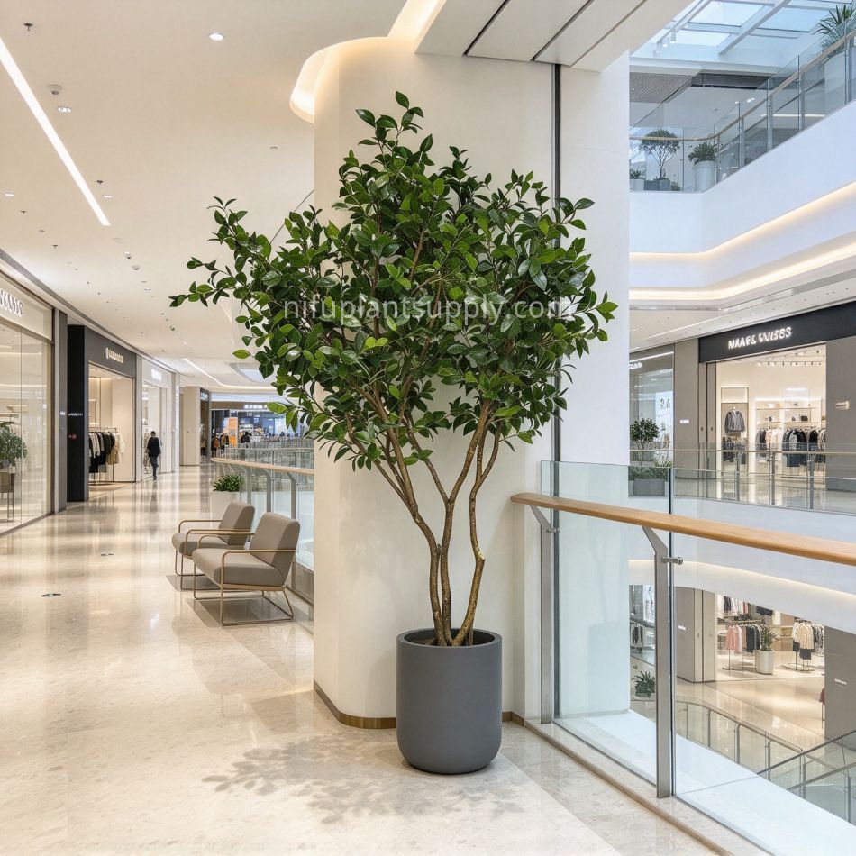 240CM Natural Form Artificial Ficus Potted Tree for Home Decor,240CM Natural Form Artificial Ficus Potted Tree for Home Decor