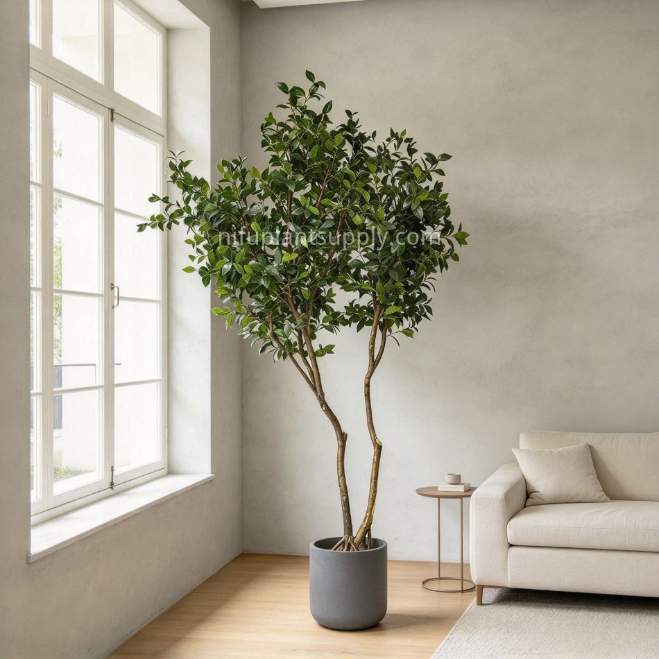 240CM Natural Form Artificial Ficus Potted Tree for Home Decor,240CM Natural Form Artificial Ficus Potted Tree for Home Decor