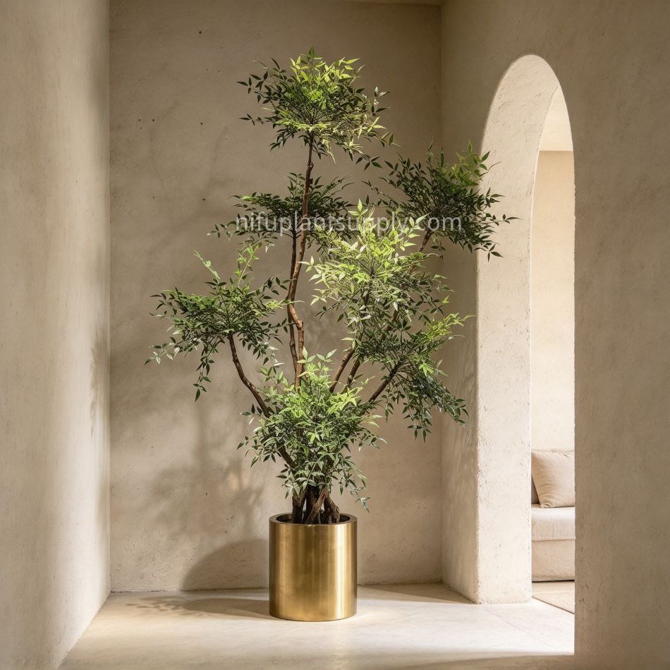 230CM High Similarity Artificial Nandina Potted Plant for indoor decor,230CM High Similarity Artificial Nandina Potted Plant for indoor decor