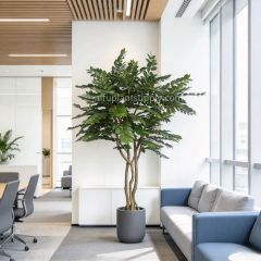 230CM High Quality Artificial Berry Leaf Potted Tree for interior design,230CM High Quality Artificial Berry Leaf Potted Tree for interior design