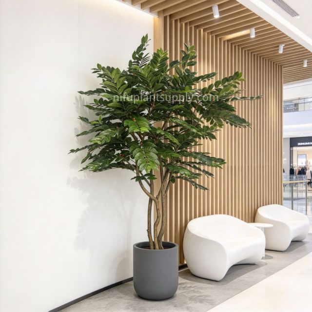 230CM High Quality Artificial Berry Leaf Potted Tree for interior design,230CM High Quality Artificial Berry Leaf Potted Tree for interior design