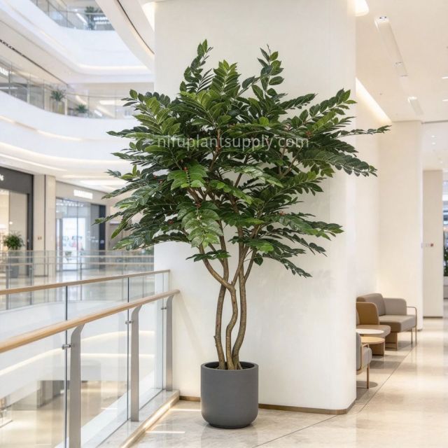230CM High Quality Artificial Berry Leaf Potted Tree for interior design,230CM High Quality Artificial Berry Leaf Potted Tree for interior design